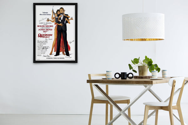 Octopussy 007 Signed Poster with COA