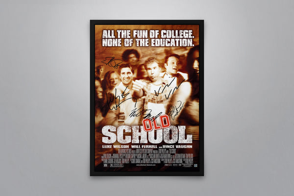 Old School Signed Poster with COA