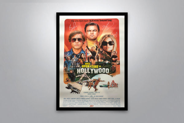Once Upon A Time In Hollywood Signed Poster with COA