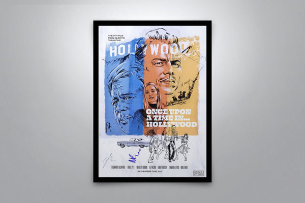 Once Upon A Time In Hollywood Signed Poster with COA