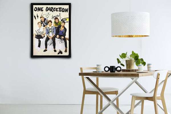 One Direction Signed Poster with COA