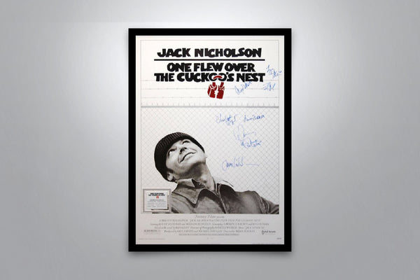 One Flew Over the Cuckoo's Nest Signed Poster with COA
