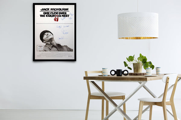 One Flew Over the Cuckoo's Nest Signed Poster with COA