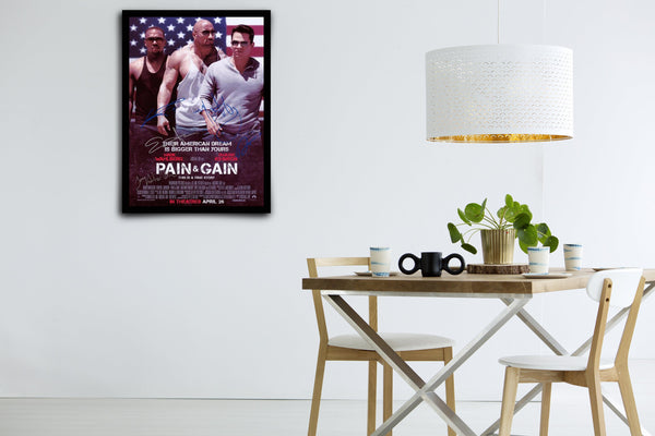 Pain & Gain Signed Poster with COA