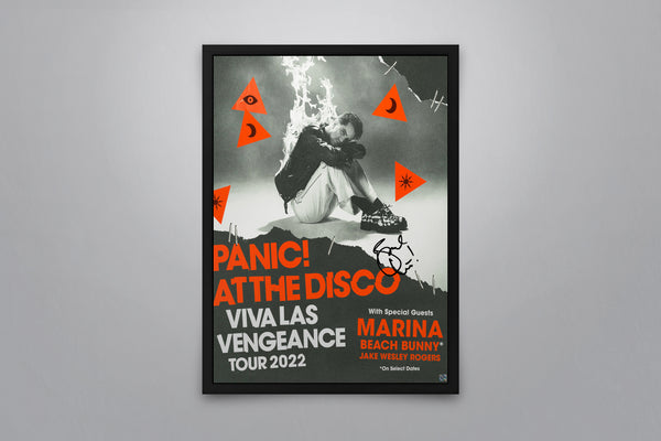Panic! At The Disco" Viva Las Vengeance Tour - Signed Poster + COA