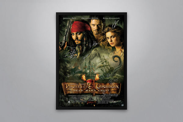 Pirates of the Caribbean: Dead Man's Chest Signed Poster with COA