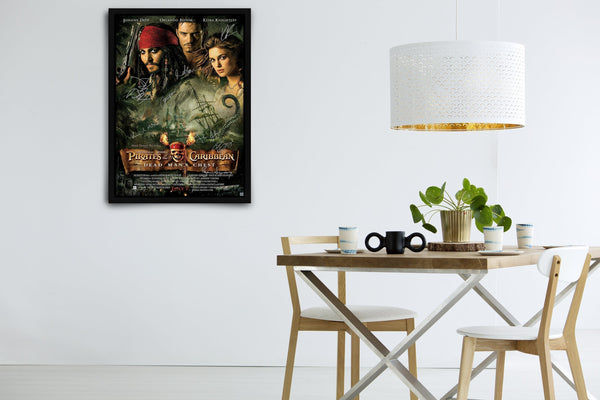 Pirates of the Caribbean: Dead Man's Chest Signed Poster with COA