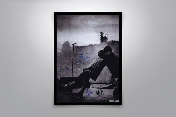 Pearl Jam: The Broadcasts 1992 Signed Poster with COA
