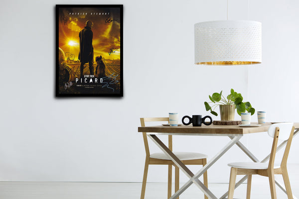 Picard Signed Poster with COA