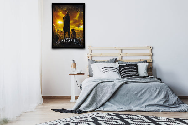 Picard Signed Poster with COA