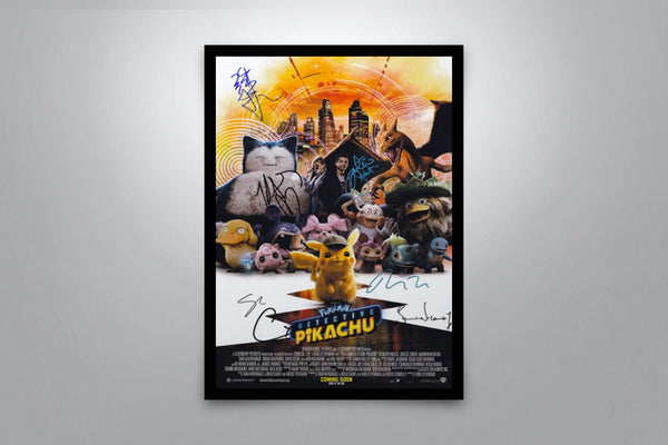 Pokémon Detective Pikachu Signed Poster with COA