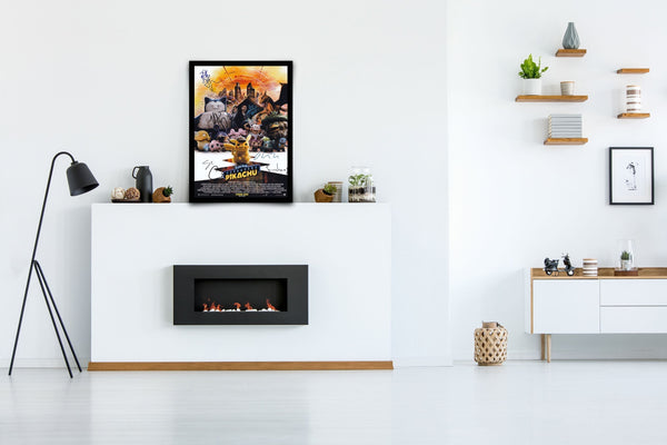 Pokémon Detective Pikachu Signed Poster with COA