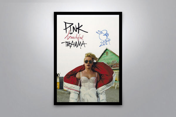 Pink: Beautiful Trauma Tour Signed Poster with COA