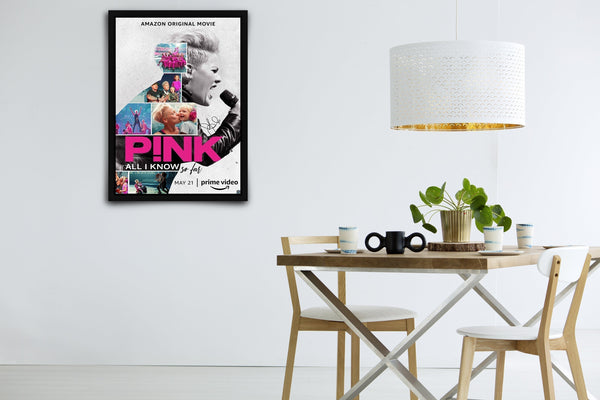 Pink: All I Know So Far Signed Poster with COA