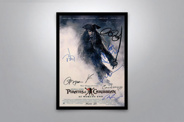 Pirates of the Caribbean: At World's End Signed Poster with COA