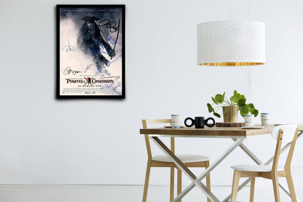 Pirates of the Caribbean: At World's End Signed Poster with COA