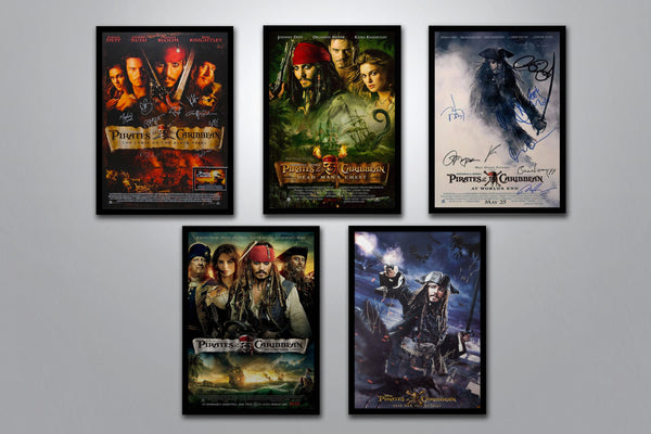 Pirates of the Caribbean Autographed Poster Collection