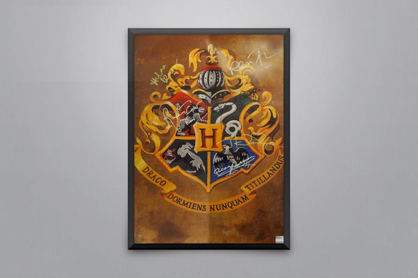 Harry Potter Hogwarts School Pride Signed Poster with COA