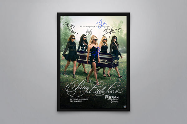 Pretty Little Liars Signed Poster with COA