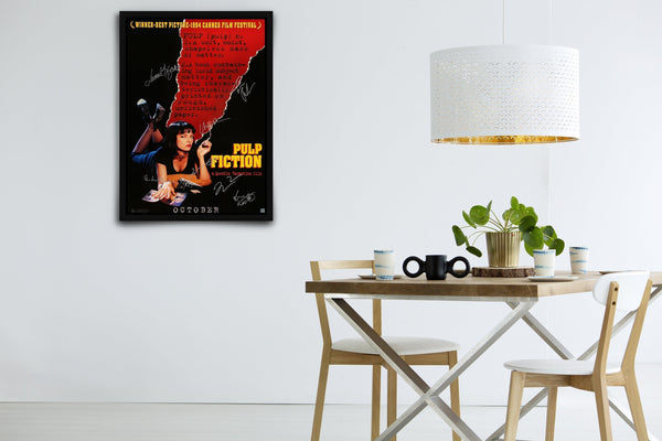 Pulp Fiction Signed Poster with COA
