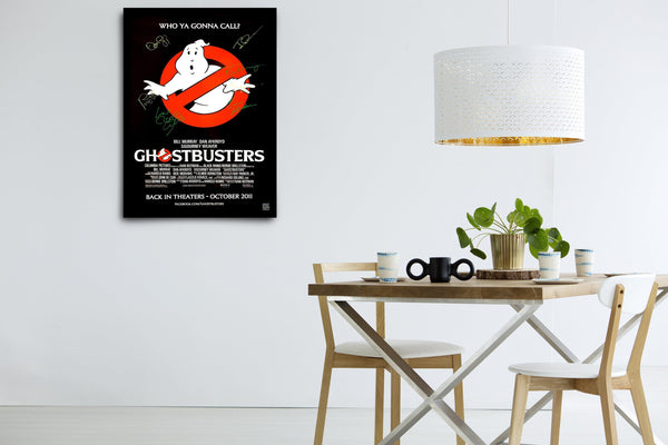 GHOSTBUSTERS - Signed Poster + COA