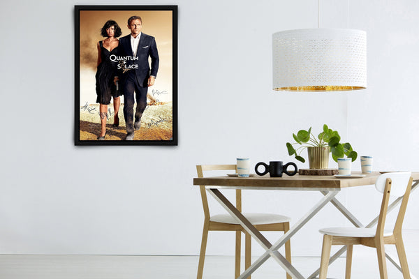Quantum of Solace Signed Poster with COA