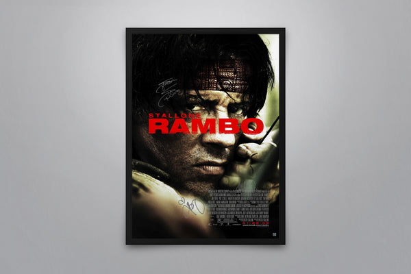Rambo Signed Poster with COA