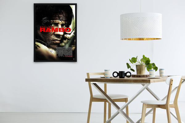 Rambo Signed Poster with COA