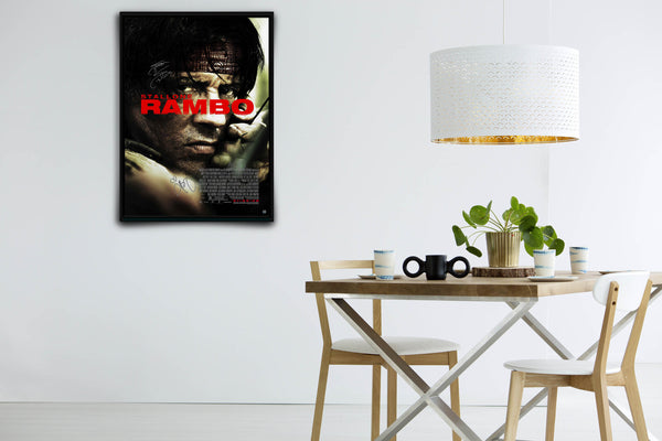 Rambo Signed Poster with COA