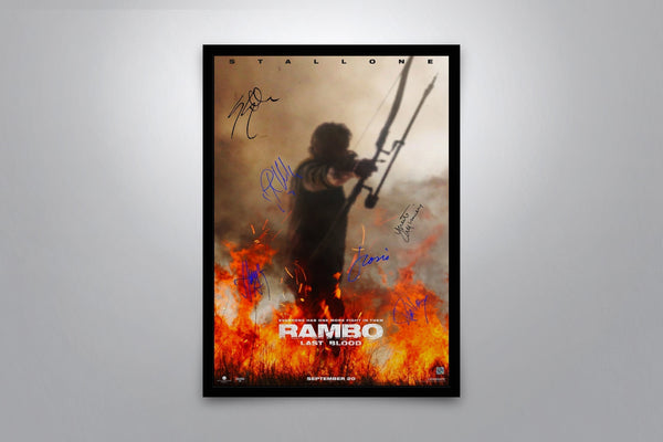 Rambo: Last Blood Signed Poster with COA