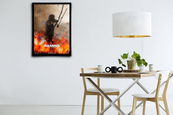 Rambo: Last Blood Signed Poster with COA