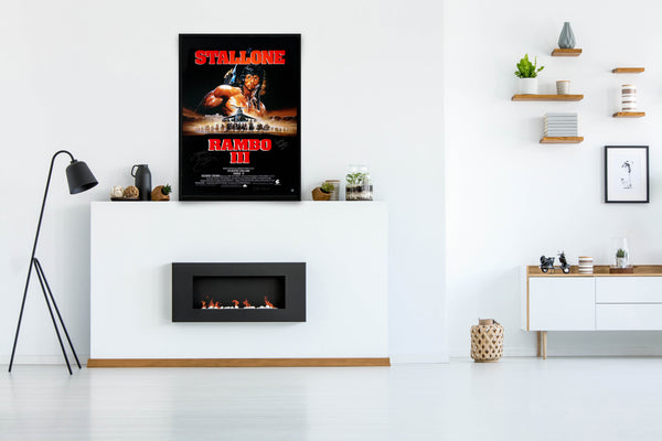 Rambo III Signed Poster with COA