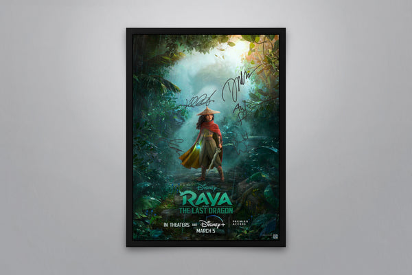 Raya and the Last Dragon Signed Poster with COA