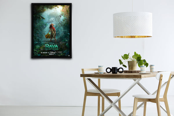 Raya and the Last Dragon Signed Poster with COA
