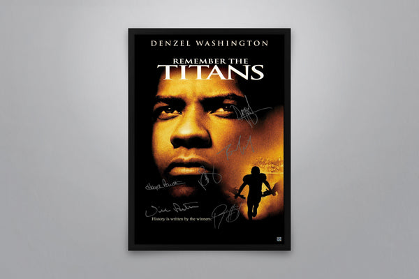 Remember the Titans Signed Poster with COA
