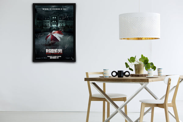 Resident Evil: Welcome to Raccoon City Signed Poster with COA