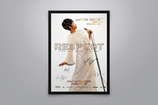Respect Signed Poster with COA