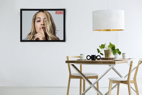 Rita Ora Signed Poster with COA