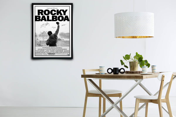 Rocky Balboa Signed Poster with COA