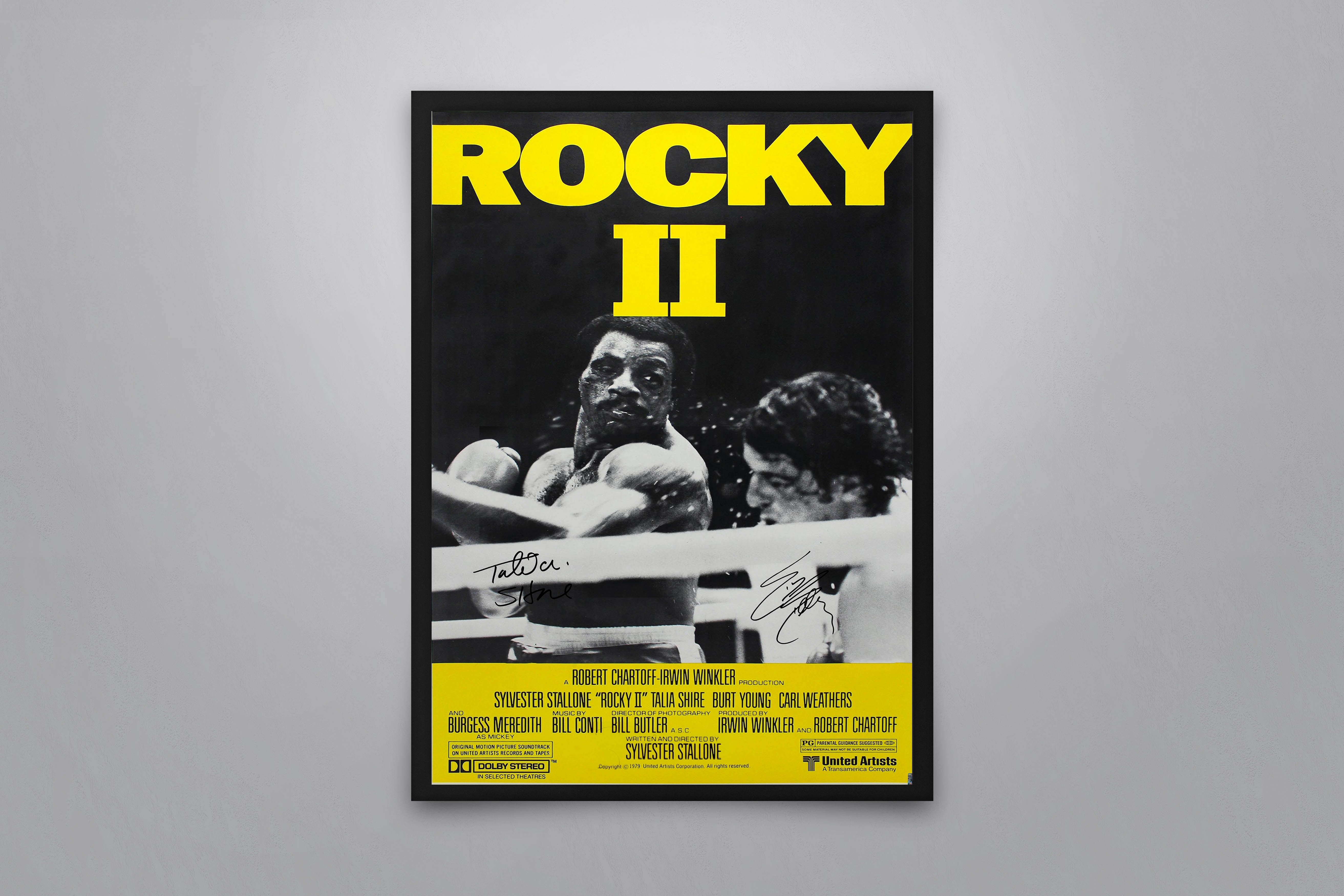 Rocky II Signed Poster with COA