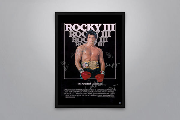 ROCKY III - Signed Poster + COA