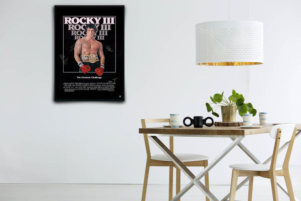Rocky III Signed Poster with COA