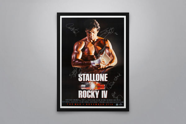 ROCKY IV - Signed Poster + COA