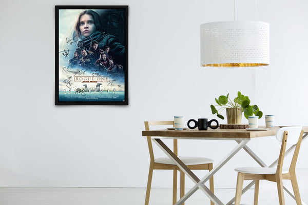 Rogue One: A Star Wars Story Signed Poster with COA
