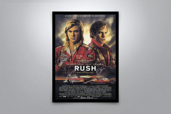 Rush Signed Poster with COA