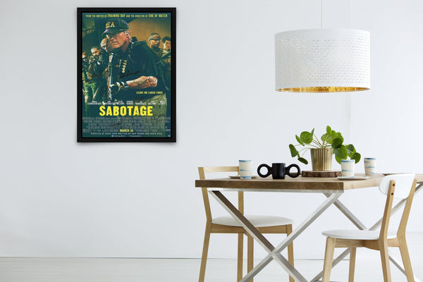 Sabotage Signed Poster with COA