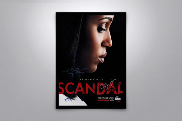 Scandal Signed Poster with COA