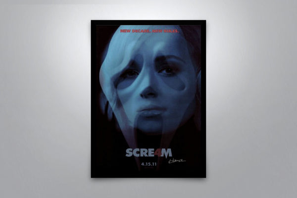 Scream 4 Signed Poster with COA