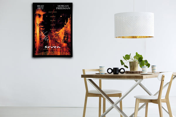 Se7en (Seven) Signed Poster with COA
