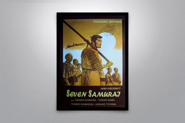 Seven Samurai Signed Poster with COA